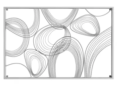 Handmade Glam Abstract Wall Art Low-poly 3D model