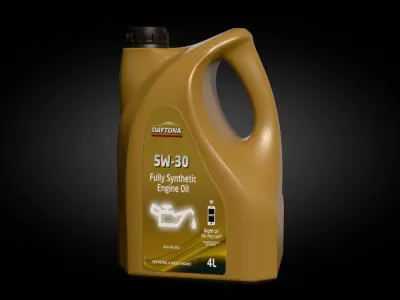 Daytona 5W30 Engine Oil 4L Free 3D model