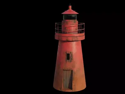 Lighthouse 3D Model PBR materials Low-poly 3D model