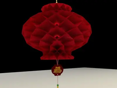 Chinese Honeycomb Lantern 3D model