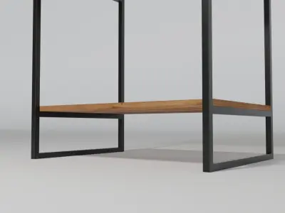 Small table with drawer 3D model