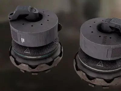 Sci fi model bambers Low-poly 3D model