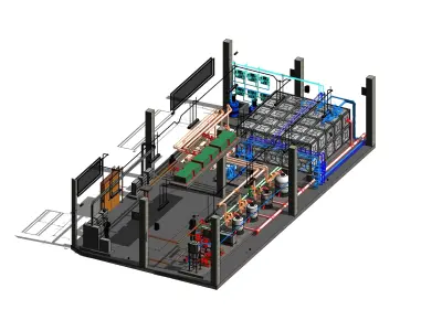 WATER TREATMENT - SWIMMING POOL 3D model