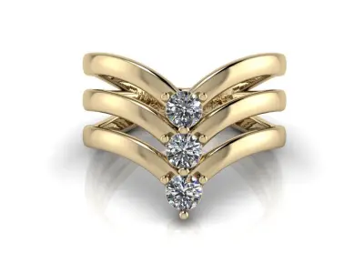 Jewelry Ring 3D print model 5