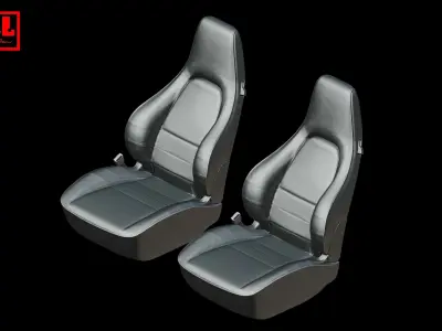 Porsche seats 3D print model
