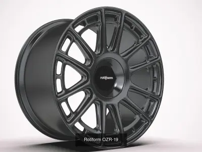 Rotiform Car Rims Collection 3D Model Pack
