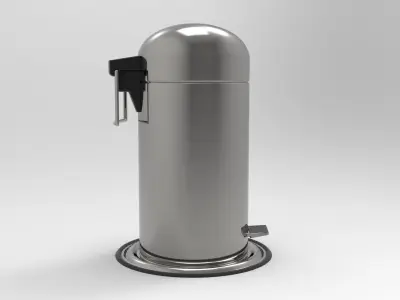 Decor Waste Basket Low-poly 3D model