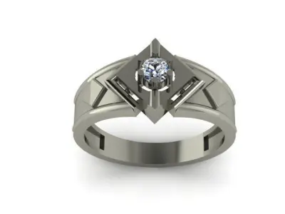 fancy man ring 3D print model