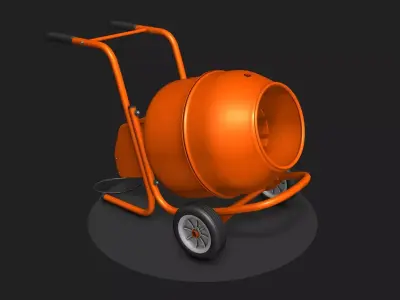 Concrete mixer 3D model buy