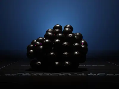 Cyberball Flock Low-poly 3D model