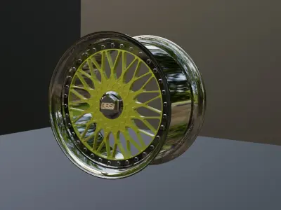 BBS Super RS Wheels High-Quality 3D Model 3D model