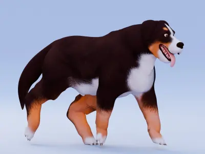 Stylized Dogs - Bundle Edition Low-poly 3D model