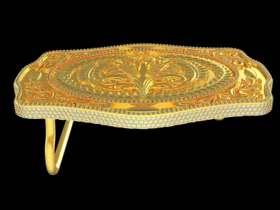 MYADDICTION Cowboy Belt Buckle 3D print model