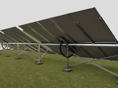 Manual Tracker Solar Energy Structure Type-3 3D model