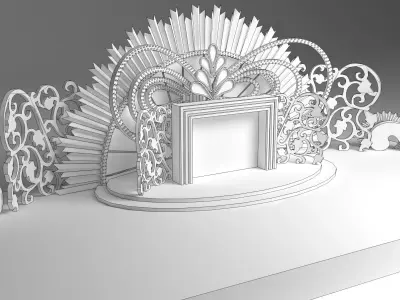 Wedding Stage 3D model