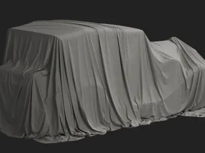 Vintage Car Cover 01 3D model