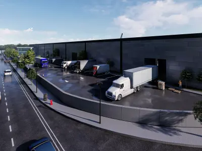 Aluminum Factory Exterior Design 3D model