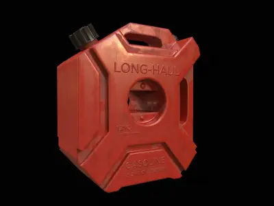 Gasoline Canister PBR Low-poly 3D model