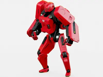 MECHA SOLDIER X Rigged for Unreal Engine - Unity - MIXAMO 3D model