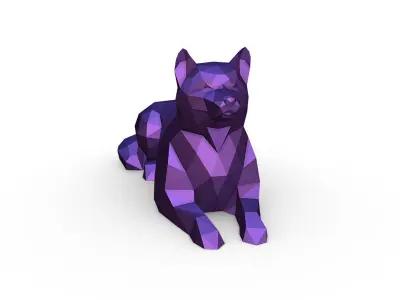 shiba inu 3D print model