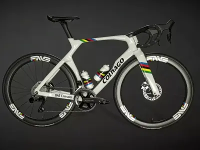 Carbon fiber road bike 3D model