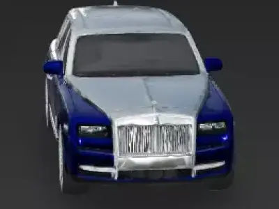 Classic Two-Tone Royal Luxury SUV 3D Model Low-poly 3D model