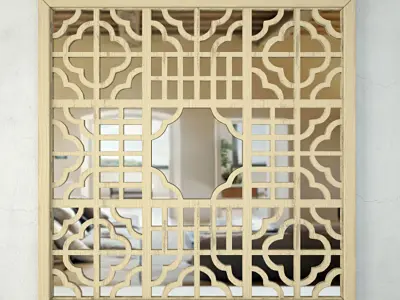 Mirror Screen Wall Art 3D model