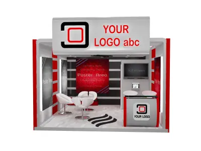 Booth Exhibition Stand a597a  3D model