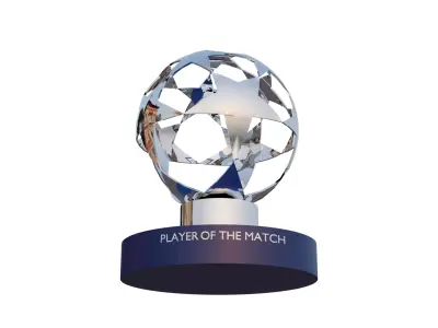 UEFA Player of The Match Trophy MVP  3D model