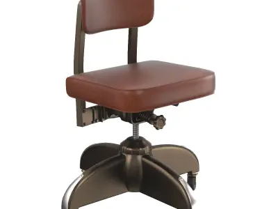 Industrial Swivel Desk Office Task Chair by Harter 3D model