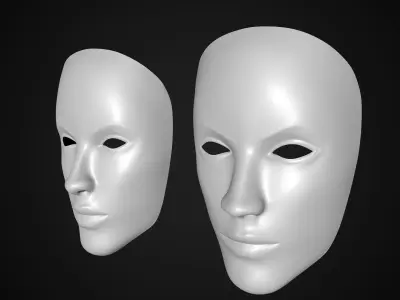 neutral mask 3D model
