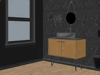 Luxury bathroom 0135 3D model