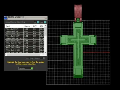 Pendant Cross N15 3D print model