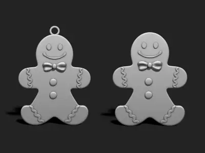 Christmas Cookie Ornament - Pendant -  Christmas Tree 4 3D print model