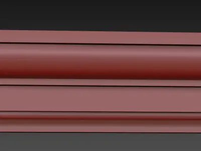 Cornice Moulding Low-poly 3D model