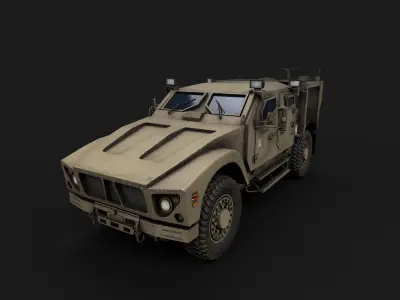 oshkosh matv lowpoly Low-poly 3D model