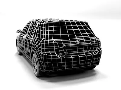 TOYOTA COROLLA 2002 5DR LOWPOLY  Low-poly 3D model