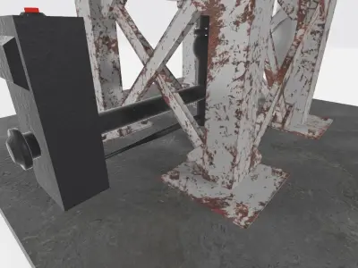 Big Industrial Cylinder 3D model Low-poly 3D model