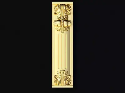Central decor ornament for furniture 3D model 530