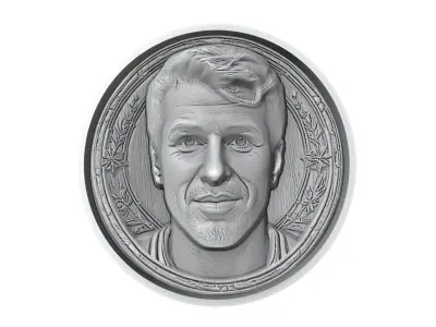 Cesc Fabregas Footballer Medallion 3D print model