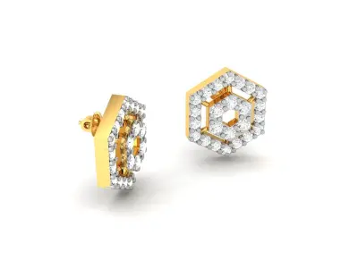 Solitaire Earring 3D print model