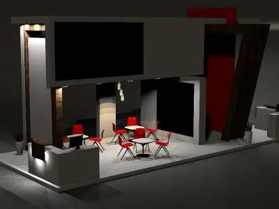 High Quality Exhibition Stand  3D model