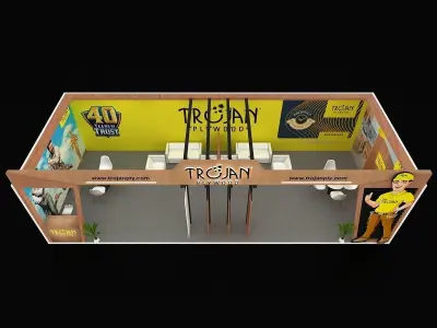 13 MTR x 4 MTR 1SIDE OPEN EXHIBITION model 3D print model