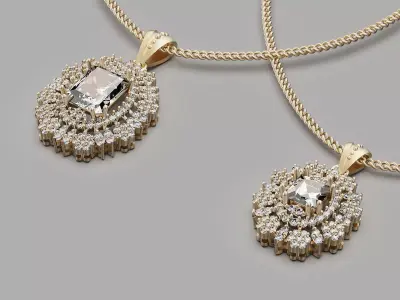 Lux  pendants  printable gold jewelry printable 3D model 3D print model