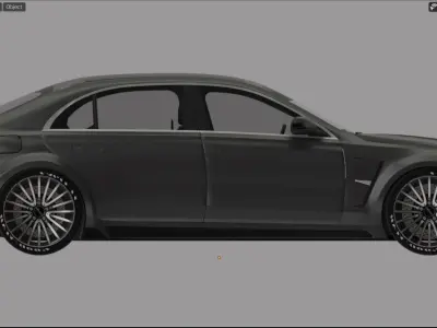 Mercedes Benz S500 Custom Bodykit 3D model