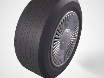 DeLorean DMC-12 1981 TYRE RIM 3D print model