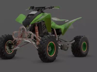 Takashi 450R  Custom Sport Racing Bike 3D Model Low-poly 3D model