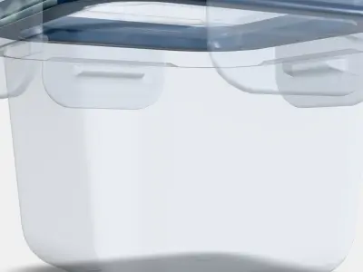 IKEA 365 Food container with lid Low-poly 3D model