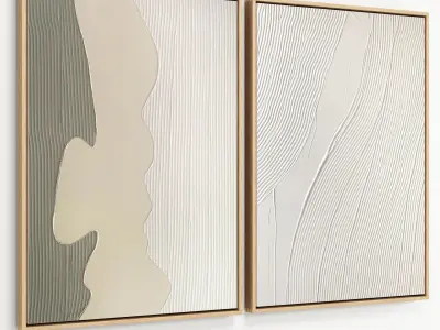 Plaster Two Frame 14 Low-poly 3D model