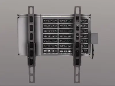 Realistic Industrial Air Conditioning Outdoor Unit 3D Model  Low-poly 3D model